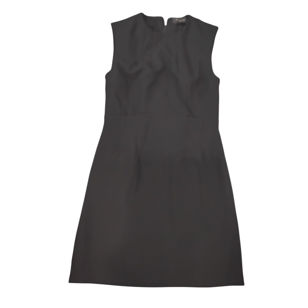 Banana Republic Black Sleeveless Pleated Neck Sheath Dress 4